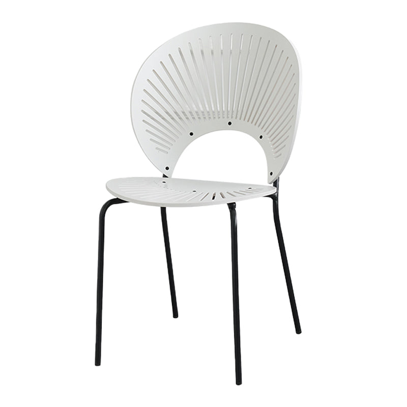 Modern Wood Dining Room Chair Metal Armless Dining Chairs for Home Use White 1 Piece Clearhalo ' kitchen&dining_furn' 'Dining Chairs' 'Dining Tables & Seating' 'dining_chair' 'furn' 'furn_dining_chair' 'Furniture' 'furniture_dining_chair' 'Kitchen & Dining Furniture' 'kitchen' 4246314