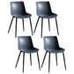 Contemporary Metal Dining Chair Solid Back Dining Chair for Home Use Dark Gray 4 Piece Set Clearhalo ' kitchen&dining_furn' 'Dining Chairs' 'Dining Tables & Seating' 'dining_chair' 'furn' 'furn_dining_chair' 'Furniture' 'furniture_dining_chair' 'Kitchen & Dining Furniture' 'kitchen' 4246330
