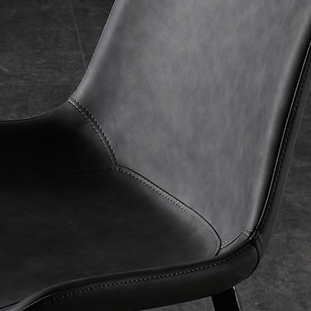 Contemporary Style Dining Chair Armless Kitchen Side Chairs with Metal Legs Clearhalo ' kitchen&dining_furn' 'Dining Chairs' 'Dining Tables & Seating' 'dining_chair' 'furn' 'furn_dining_chair' 'Furniture' 'furniture_dining_chair' 'Kitchen & Dining Furniture' 'kitchen' 4246378