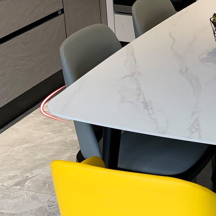 Rectangle Three-Color Dining Table Sintered Stone Table Luxury with 4 Legs Clearhalo ' dining_table' 'Dining Tables & Seating' 'Dining Tables' 'furn' 'furn_dining_table' 'Furniture' 'furniture_dining_table' 'Kitchen & Dining Furniture' 'kitchen&dining_furn' 'kitchen' 'kitchen_dining_table' 4246413