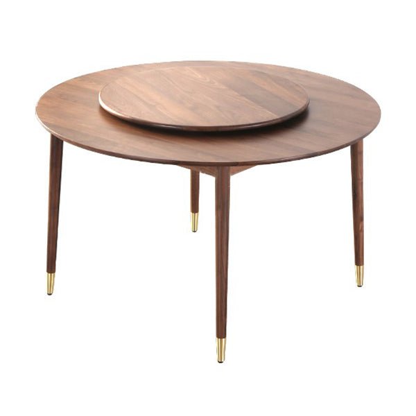 Round Dining Site Table Simplicity Style 4-foot Furniture with Turntable Without Chairs Clearhalo ' dining_table' 'Dining Tables & Seating' 'Dining Tables' 'furn' 'furn_dining_table' 'Furniture' 'furniture_dining_table' 'Kitchen & Dining Furniture' 'kitchen&dining_furn' 'kitchen' 'kitchen_dining_table' 4246451