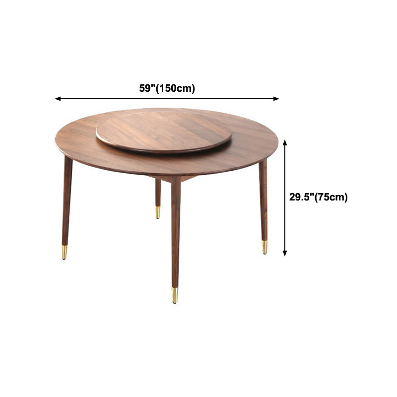 Round Dining Site Table Simplicity Style 4-foot Furniture with Turntable Clearhalo ' dining_table' 'Dining Tables & Seating' 'Dining Tables' 'furn' 'furn_dining_table' 'Furniture' 'furniture_dining_table' 'Kitchen & Dining Furniture' 'kitchen&dining_furn' 'kitchen' 'kitchen_dining_table' 4246458