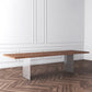 Rectangle Luxury Style Dining Table Wood Color Fixed Table with Solid Wood Clearhalo ' dining_table' 'Dining Tables & Seating' 'Dining Tables' 'furn' 'furn_dining_table' 'Furniture' 'furniture_dining_table' 'Kitchen & Dining Furniture' 'kitchen&dining_furn' 'kitchen' 'kitchen_dining_table' 4246465