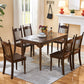Medieval Modern Rectangle Dining Table Rubber Wood Table in Brown with 4 Legs Clearhalo ' dining_table' 'Dining Tables & Seating' 'Dining Tables' 'furn' 'furn_dining_table' 'Furniture' 'furniture_dining_table' 'Kitchen & Dining Furniture' 'kitchen&dining_furn' 'kitchen' 'kitchen_dining_table' 4246479