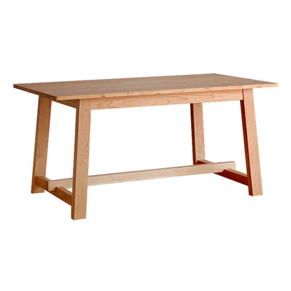 Contemporary Style Furniture Trestle Pine Solid Wood Dining Site Table for Home Without Chairs Clearhalo ' dining_table' 'Dining Tables & Seating' 'Dining Tables' 'furn' 'furn_dining_table' 'Furniture' 'furniture_dining_table' 'Kitchen & Dining Furniture' 'kitchen&dining_furn' 'kitchen' 'kitchen_dining_table' 4246509