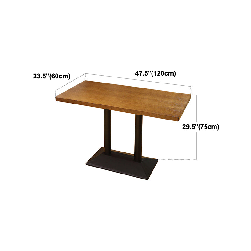 Industrial Style Dining Room Collection Solid Wood Dining Site Table for Home Clearhalo ' dining_table' 'Dining Tables & Seating' 'Dining Tables' 'furn' 'furn_dining_table' 'Furniture' 'furniture_dining_table' 'Kitchen & Dining Furniture' 'kitchen&dining_furn' 'kitchen' 'kitchen_dining_table' 4246537