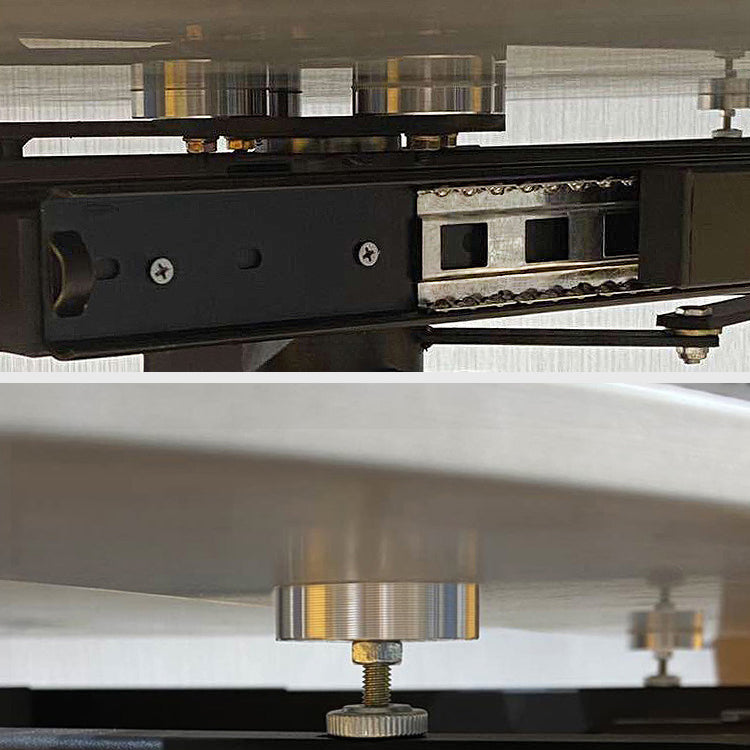 Sintered Stone Top Round Table for Restaurant Luxury Dining Table with Pedestal Base Clearhalo ' dining_table' 'Dining Tables & Seating' 'Dining Tables' 'furn' 'furn_dining_table' 'Furniture' 'furniture_dining_table' 'Kitchen & Dining Furniture' 'kitchen&dining_furn' 'kitchen' 'kitchen_dining_table' 4246579