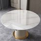 Sintered Stone Top Round Table for Restaurant Luxury Dining Table with Pedestal Base Clearhalo ' dining_table' 'Dining Tables & Seating' 'Dining Tables' 'furn' 'furn_dining_table' 'Furniture' 'furniture_dining_table' 'Kitchen & Dining Furniture' 'kitchen&dining_furn' 'kitchen' 'kitchen_dining_table' 4246582