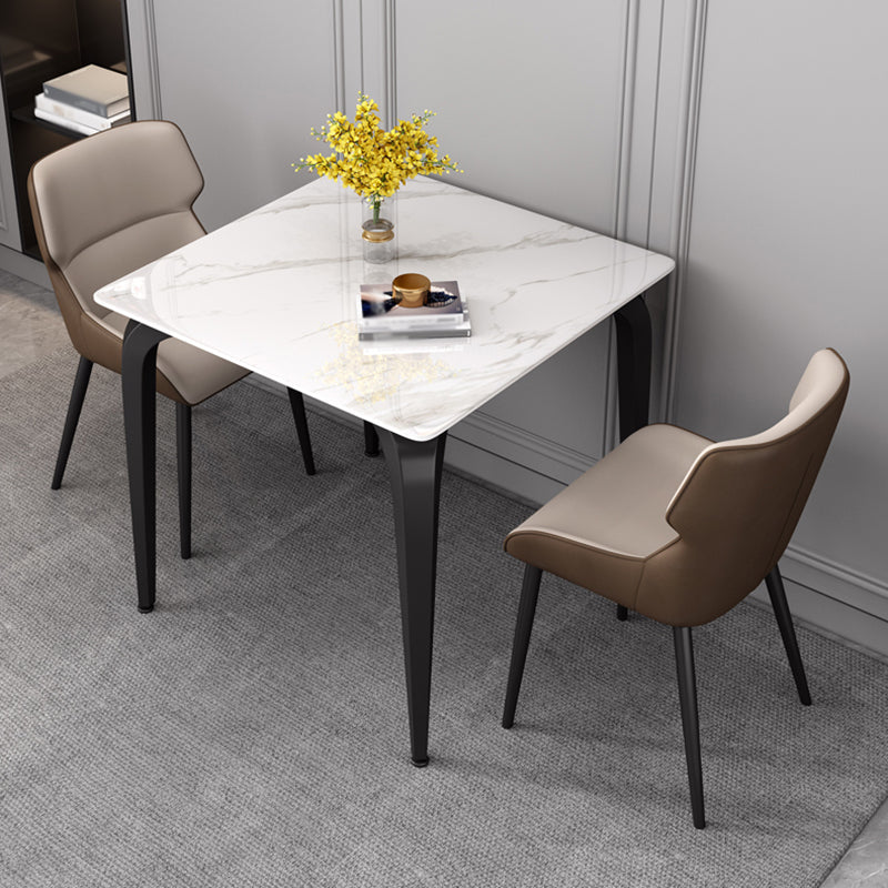 4-foot Stone Furniture Industrial Style Square Dining Table for Indoor Clearhalo ' dining_table' 'Dining Tables & Seating' 'Dining Tables' 'furn' 'furn_dining_table' 'Furniture' 'furniture_dining_table' 'Kitchen & Dining Furniture' 'kitchen&dining_furn' 'kitchen' 'kitchen_dining_table' 4246646