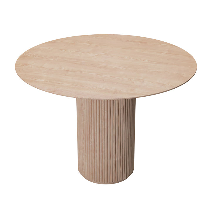 Round Pedestal Casual Dining Table Light Wood Color Fixed Table with Pinewood Solid Wood Without Chairs Clearhalo ' dining_table' 'Dining Tables & Seating' 'Dining Tables' 'furn' 'furn_dining_table' 'Furniture' 'furniture_dining_table' 'Kitchen & Dining Furniture' 'kitchen&dining_furn' 'kitchen' 'kitchen_dining_table' 4246661