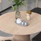Round Pedestal Casual Dining Table Light Wood Color Fixed Table with Pinewood Solid Wood Clearhalo ' dining_table' 'Dining Tables & Seating' 'Dining Tables' 'furn' 'furn_dining_table' 'Furniture' 'furniture_dining_table' 'Kitchen & Dining Furniture' 'kitchen&dining_furn' 'kitchen' 'kitchen_dining_table' 4246662
