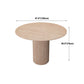 Round Pedestal Casual Dining Table Light Wood Color Fixed Table with Pinewood Solid Wood Clearhalo ' dining_table' 'Dining Tables & Seating' 'Dining Tables' 'furn' 'furn_dining_table' 'Furniture' 'furniture_dining_table' 'Kitchen & Dining Furniture' 'kitchen&dining_furn' 'kitchen' 'kitchen_dining_table' 4246668