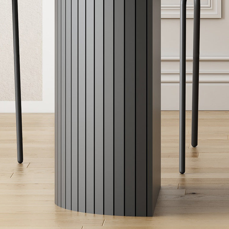 Modern Style Oval Dining Table Double Pedestal Dining Table with Black Legs Clearhalo ' dining_table' 'Dining Tables & Seating' 'Dining Tables' 'furn' 'furn_dining_table' 'Furniture' 'furniture_dining_table' 'Kitchen & Dining Furniture' 'kitchen&dining_furn' 'kitchen' 'kitchen_dining_table' 4246693