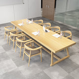 Rectangle Trestle Dinner Table Solid Wood Dining Room Collection for Home Clearhalo ' dining_table' 'Dining Tables & Seating' 'Dining Tables' 'furn' 'furn_dining_table' 'Furniture' 'furniture_dining_table' 'Kitchen & Dining Furniture' 'kitchen&dining_furn' 'kitchen' 'kitchen_dining_table' 4246703