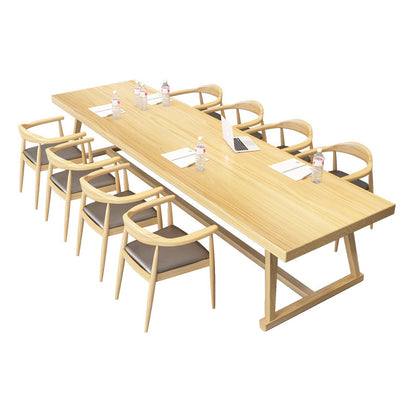 Rectangle Trestle Dinner Table Solid Wood Dining Room Collection for Home Without Chairs Clearhalo ' dining_table' 'Dining Tables & Seating' 'Dining Tables' 'furn' 'furn_dining_table' 'Furniture' 'furniture_dining_table' 'Kitchen & Dining Furniture' 'kitchen&dining_furn' 'kitchen' 'kitchen_dining_table' 4246704