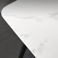 Traditional Luxury Dining Table Rectangle Sintered Stone 4 Legs Dining Table with Black Frame Clearhalo ' dining_table' 'Dining Tables & Seating' 'Dining Tables' 'furn' 'furn_dining_table' 'Furniture' 'furniture_dining_table' 'Kitchen & Dining Furniture' 'kitchen&dining_furn' 'kitchen' 'kitchen_dining_table' 4246757