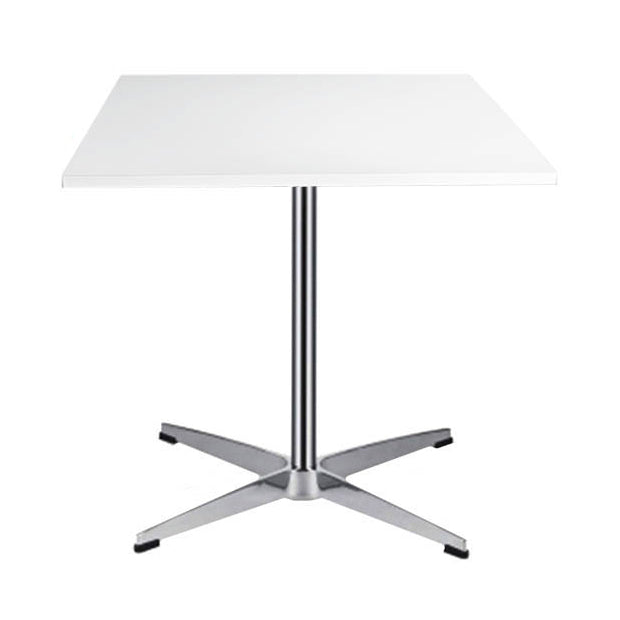 Industrial Style Dining Site Table MDF Dining Room Collection for Dining Room Square White Clearhalo ' dining_table' 'Dining Tables & Seating' 'Dining Tables' 'Furniture' 'furniture_dining_table' 'Kitchen & Dining Furniture' 'kitchen&dining_furn' 'kitchen' 'kitchen_dining_table' 4246788