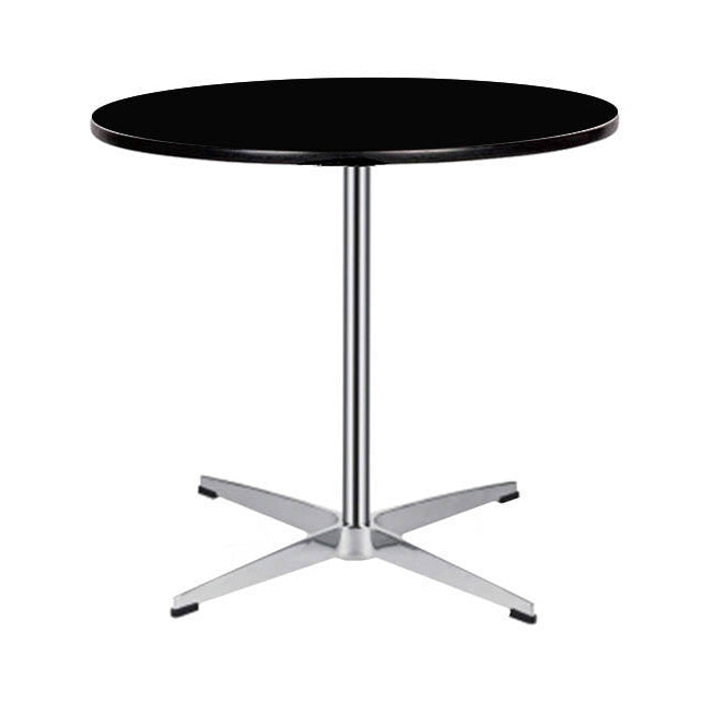 Industrial Style Dining Site Table MDF Dining Room Collection for Dining Room Round Black Clearhalo ' dining_table' 'Dining Tables & Seating' 'Dining Tables' 'Furniture' 'furniture_dining_table' 'Kitchen & Dining Furniture' 'kitchen&dining_furn' 'kitchen' 'kitchen_dining_table' 4246789