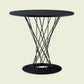 Modern Style Dining Table Round Dining Table with Metal Base for Home Use Black 31.5"L x 31.5"W x 28"H Clearhalo ' dining_table' 'Dining Tables & Seating' 'Dining Tables' 'Furniture' 'furniture_dining_table' 'Kitchen & Dining Furniture' 'kitchen&dining_furn' 'kitchen' 'kitchen_dining_table' 4246803