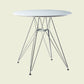 Modern Style Dining Table Round Dining Table with Metal Base for Home Use White 27.6"L x 27.6"W x 28.3"H Clearhalo ' dining_table' 'Dining Tables & Seating' 'Dining Tables' 'Furniture' 'furniture_dining_table' 'Kitchen & Dining Furniture' 'kitchen&dining_furn' 'kitchen' 'kitchen_dining_table' 4246808