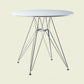 Modern Style Dining Table Round Dining Table with Metal Base for Home Use White 31.5"L x 31.5"W x 28.3"H Clearhalo ' dining_table' 'Dining Tables & Seating' 'Dining Tables' 'Furniture' 'furniture_dining_table' 'Kitchen & Dining Furniture' 'kitchen&dining_furn' 'kitchen' 'kitchen_dining_table' 4246810