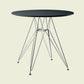 Modern Style Dining Table Round Dining Table with Metal Base for Home Use Black 31.5"L x 31.5"W x 28.3"H Clearhalo ' dining_table' 'Dining Tables & Seating' 'Dining Tables' 'Furniture' 'furniture_dining_table' 'Kitchen & Dining Furniture' 'kitchen&dining_furn' 'kitchen' 'kitchen_dining_table' 4246816