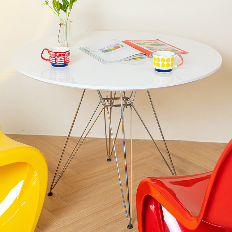 Modern Style Dining Table Round Dining Table with Metal Base for Home Use Clearhalo ' dining_table' 'Dining Tables & Seating' 'Dining Tables' 'Furniture' 'furniture_dining_table' 'Kitchen & Dining Furniture' 'kitchen&dining_furn' 'kitchen' 'kitchen_dining_table' 4246820