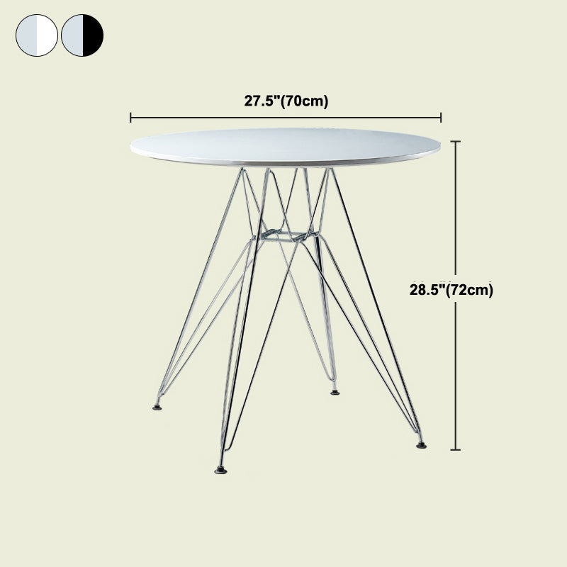 Modern Style Dining Table Round Dining Table with Metal Base for Home Use Clearhalo ' dining_table' 'Dining Tables & Seating' 'Dining Tables' 'Furniture' 'furniture_dining_table' 'Kitchen & Dining Furniture' 'kitchen&dining_furn' 'kitchen' 'kitchen_dining_table' 4246821
