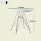 Modern Style Dining Table Round Dining Table with Metal Base for Home Use Clearhalo ' dining_table' 'Dining Tables & Seating' 'Dining Tables' 'Furniture' 'furniture_dining_table' 'Kitchen & Dining Furniture' 'kitchen&dining_furn' 'kitchen' 'kitchen_dining_table' 4246823