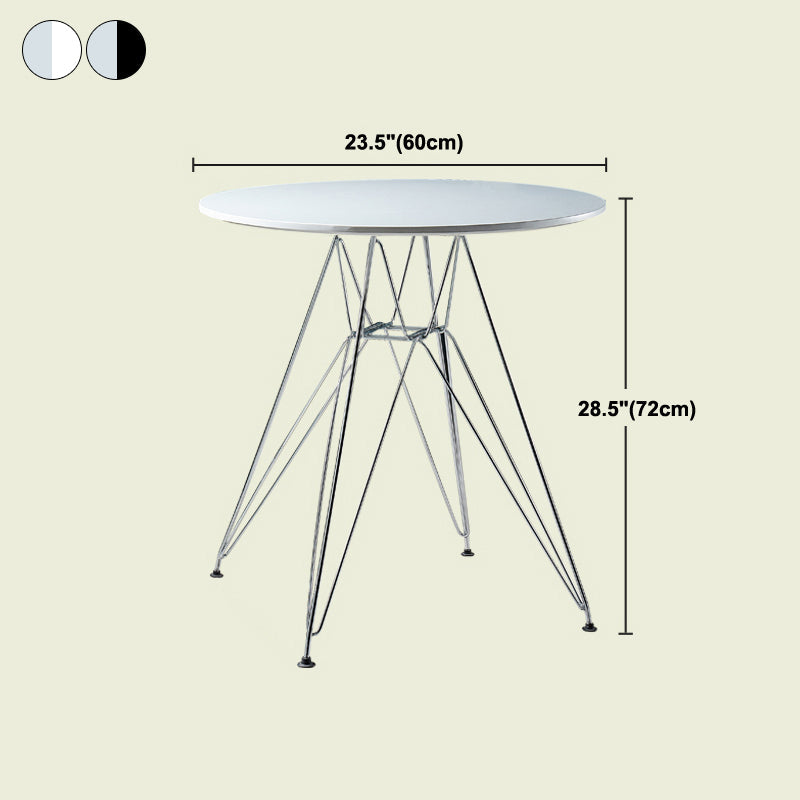 Modern Style Dining Table Round Dining Table with Metal Base for Home Use Clearhalo ' dining_table' 'Dining Tables & Seating' 'Dining Tables' 'Furniture' 'furniture_dining_table' 'Kitchen & Dining Furniture' 'kitchen&dining_furn' 'kitchen' 'kitchen_dining_table' 4246824