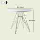 Modern Style Dining Table Round Dining Table with Metal Base for Home Use Clearhalo ' dining_table' 'Dining Tables & Seating' 'Dining Tables' 'Furniture' 'furniture_dining_table' 'Kitchen & Dining Furniture' 'kitchen&dining_furn' 'kitchen' 'kitchen_dining_table' 4246825