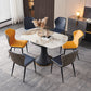 Luxury Sintered Stone Dining Table Round Table with Black Metal Base Clearhalo ' dining_table' 'Dining Tables & Seating' 'Dining Tables' 'furn' 'furn_dining_table' 'Furniture' 'furniture_dining_table' 'Kitchen & Dining Furniture' 'kitchen&dining_furn' 'kitchen' 'kitchen_dining_table' 4246837