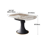 Luxury Sintered Stone Dining Table Round Table with Black Metal Base Clearhalo ' dining_table' 'Dining Tables & Seating' 'Dining Tables' 'furn' 'furn_dining_table' 'Furniture' 'furniture_dining_table' 'Kitchen & Dining Furniture' 'kitchen&dining_furn' 'kitchen' 'kitchen_dining_table' 4246838