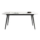 Rectangle Industrial Dining Room Table Sintered Stone Table with 4 Black Legs White Without Chairs Clearhalo ' dining_table' 'Dining Tables & Seating' 'Dining Tables' 'furn' 'furn_dining_table' 'Furniture' 'furniture_dining_table' 'Kitchen & Dining Furniture' 'kitchen&dining_furn' 'kitchen' 'kitchen_dining_table' 4246872