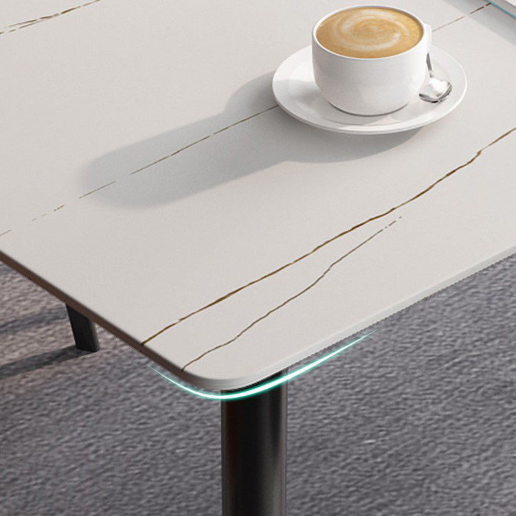 Rectangle Industrial Dining Room Table Sintered Stone Table with 4 Black Legs Clearhalo ' dining_table' 'Dining Tables & Seating' 'Dining Tables' 'furn' 'furn_dining_table' 'Furniture' 'furniture_dining_table' 'Kitchen & Dining Furniture' 'kitchen&dining_furn' 'kitchen' 'kitchen_dining_table' 4246873