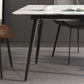 Rectangle Industrial Dining Room Table Sintered Stone Table with 4 Black Legs Clearhalo ' dining_table' 'Dining Tables & Seating' 'Dining Tables' 'furn' 'furn_dining_table' 'Furniture' 'furniture_dining_table' 'Kitchen & Dining Furniture' 'kitchen&dining_furn' 'kitchen' 'kitchen_dining_table' 4246876