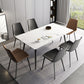 Rectangle Industrial Dining Room Table Sintered Stone Table with 4 Black Legs Clearhalo ' dining_table' 'Dining Tables & Seating' 'Dining Tables' 'furn' 'furn_dining_table' 'Furniture' 'furniture_dining_table' 'Kitchen & Dining Furniture' 'kitchen&dining_furn' 'kitchen' 'kitchen_dining_table' 4246877