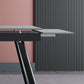 Rectangle Industrial Dining Table Extendable Sintered Stone Table with 4 Black Legs Clearhalo ' dining_table' 'Dining Tables & Seating' 'Dining Tables' 'furn' 'furn_dining_table' 'Furniture' 'furniture_dining_table' 'Kitchen & Dining Furniture' 'kitchen&dining_furn' 'kitchen' 'kitchen_dining_table' 4246890