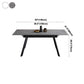 Rectangle Industrial Dining Table Extendable Sintered Stone Table with 4 Black Legs Clearhalo ' dining_table' 'Dining Tables & Seating' 'Dining Tables' 'furn' 'furn_dining_table' 'Furniture' 'furniture_dining_table' 'Kitchen & Dining Furniture' 'kitchen&dining_furn' 'kitchen' 'kitchen_dining_table' 4246899