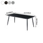 Rectangle Traditional Luxury Table Sintered Stone Table with 4 Black Legs Clearhalo ' dining_table' 'Dining Tables & Seating' 'Dining Tables' 'furn' 'furn_dining_table' 'Furniture' 'furniture_dining_table' 'Kitchen & Dining Furniture' 'kitchen&dining_furn' 'kitchen' 'kitchen_dining_table' 4246915