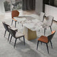 Traditional Rectangle Luxury Dining Table White Sintered Stone Table with Metal Pedestal Base Clearhalo ' dining_table' 'Dining Tables & Seating' 'Dining Tables' 'furn' 'furn_dining_table' 'Furniture' 'furniture_dining_table' 'Kitchen & Dining Furniture' 'kitchen&dining_furn' 'kitchen' 'kitchen_dining_table' 4247001
