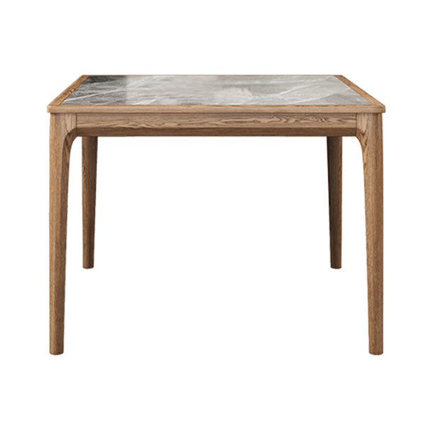 Industrial Gray Sintered Stone Table Standard Kitchen Dining Table with 4 Legs Base Without Chairs Clearhalo ' dining_table' 'Dining Tables & Seating' 'Dining Tables' 'furn' 'furn_dining_table' 'Furniture' 'furniture_dining_table' 'Kitchen & Dining Furniture' 'kitchen&dining_furn' 'kitchen' 'kitchen_dining_table' 4247011