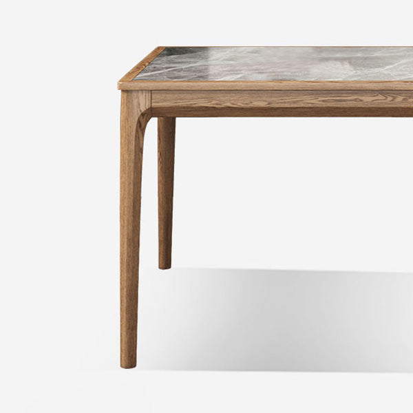 Industrial Gray Sintered Stone Table Standard Kitchen Dining Table with 4 Legs Base Clearhalo ' dining_table' 'Dining Tables & Seating' 'Dining Tables' 'furn' 'furn_dining_table' 'Furniture' 'furniture_dining_table' 'Kitchen & Dining Furniture' 'kitchen&dining_furn' 'kitchen' 'kitchen_dining_table' 4247012