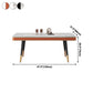 Rectangle Traditional Luxury Dining Table 4 Black Metal Legs Table for Dining Room Clearhalo ' dining_table' 'Dining Tables & Seating' 'Dining Tables' 'furn' 'furn_dining_table' 'Furniture' 'furniture_dining_table' 'Kitchen & Dining Furniture' 'kitchen&dining_furn' 'kitchen' 'kitchen_dining_table' 4247035