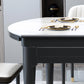 Round Dining Site Table Traditional Luxury Dinner Room Furniture with Drop-Leaf Clearhalo ' dining_table' 'Dining Tables & Seating' 'Dining Tables' 'furn' 'furn_dining_table' 'Furniture' 'furniture_dining_table' 'Kitchen & Dining Furniture' 'kitchen&dining_furn' 'kitchen' 'kitchen_dining_table' 4247048