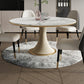 Traditional Round Luxury Dining Table White Sintered Stone Table with White Pedestal Base Clearhalo ' dining_table' 'Dining Tables & Seating' 'Dining Tables' 'furn' 'furn_dining_table' 'Furniture' 'furniture_dining_table' 'Kitchen & Dining Furniture' 'kitchen&dining_furn' 'kitchen' 'kitchen_dining_table' 4247054