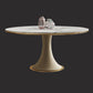 Traditional Round Luxury Dining Table White Sintered Stone Table with White Pedestal Base Clearhalo ' dining_table' 'Dining Tables & Seating' 'Dining Tables' 'furn' 'furn_dining_table' 'Furniture' 'furniture_dining_table' 'Kitchen & Dining Furniture' 'kitchen&dining_furn' 'kitchen' 'kitchen_dining_table' 4247061