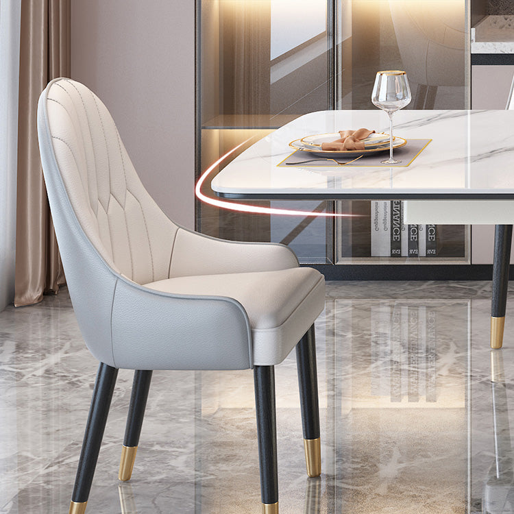 Extendable Sintered Stone Dining Table for Restaurant Luxury Storage Table with Pedestal Clearhalo ' dining_table' 'Dining Tables & Seating' 'Dining Tables' 'furn' 'furn_dining_table' 'Furniture' 'furniture_dining_table' 'Kitchen & Dining Furniture' 'kitchen&dining_furn' 'kitchen' 'kitchen_dining_table' 4247083