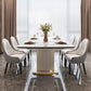 Extendable Sintered Stone Dining Table for Restaurant Luxury Storage Table with Pedestal Clearhalo ' dining_table' 'Dining Tables & Seating' 'Dining Tables' 'furn' 'furn_dining_table' 'Furniture' 'furniture_dining_table' 'Kitchen & Dining Furniture' 'kitchen&dining_furn' 'kitchen' 'kitchen_dining_table' 4247085