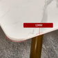 Traditional Luxury Rectangle Dining Table White Sintered Stone Table with 4 Gold Legs Clearhalo ' dining_table' 'Dining Tables & Seating' 'Dining Tables' 'furn' 'furn_dining_table' 'Furniture' 'furniture_dining_table' 'Kitchen & Dining Furniture' 'kitchen&dining_furn' 'kitchen' 'kitchen_dining_table' 4247111